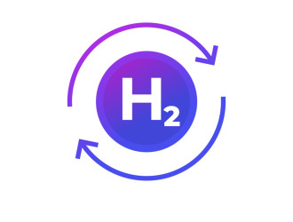 hydrogen icon with arrows vector 36377324